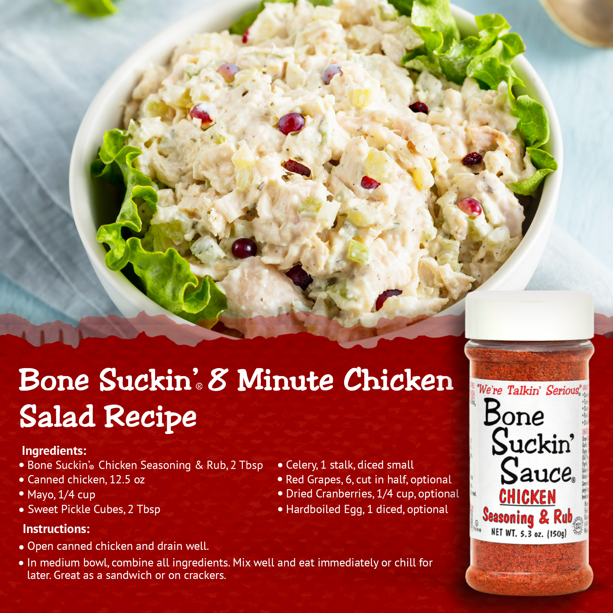 Bone Suckin’® Chicken Seasoning & Rub – Poultry Dry Rub (5.3 oz Jar) - Image 7
