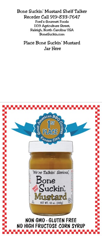 Mustard Shelf Talker