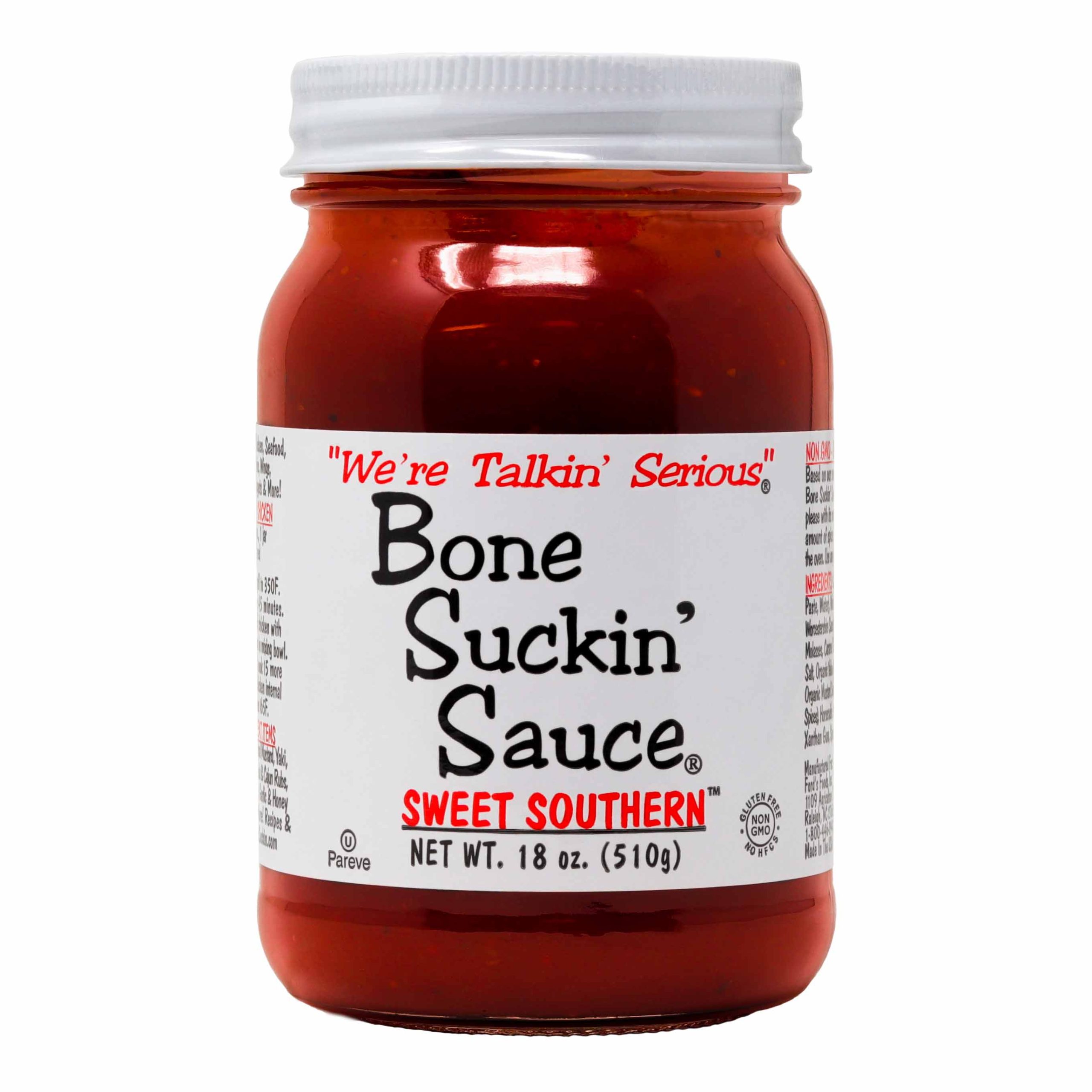 Sweet Southern Bone Suckin' Sauce, 18 oz. Glass Bottle