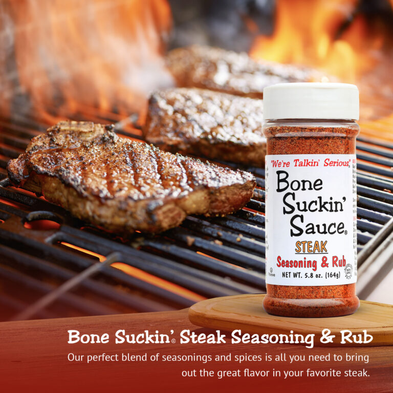 Bone Suckin' Steak Seasoning with Steaks