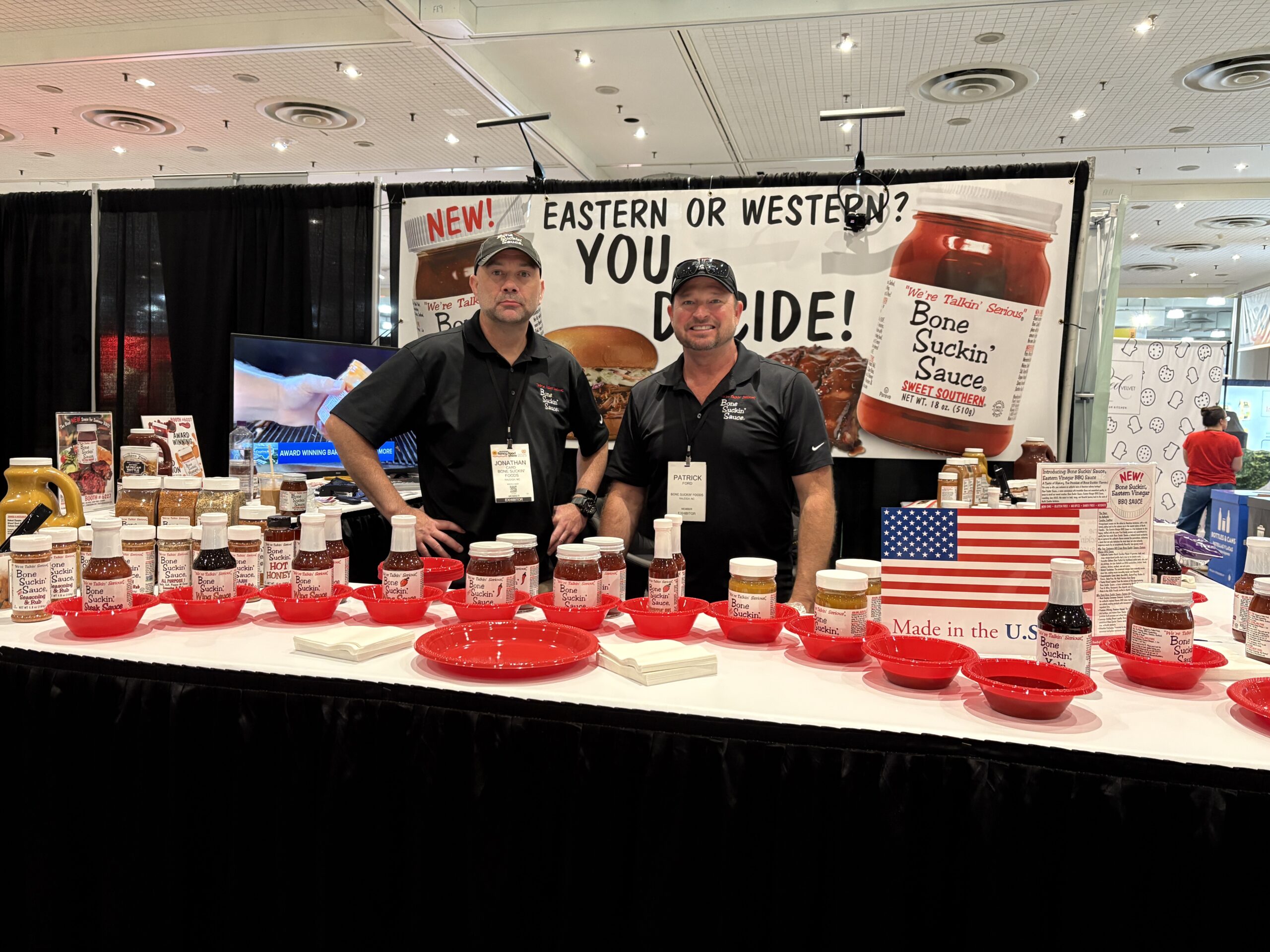 Bone Suckin Sauce Booth at Summer Fancy Food Show