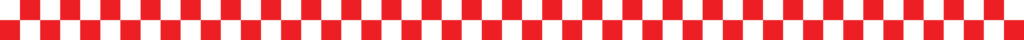 Red and white checkerboard banner